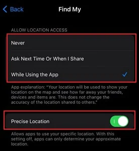 allow precise location