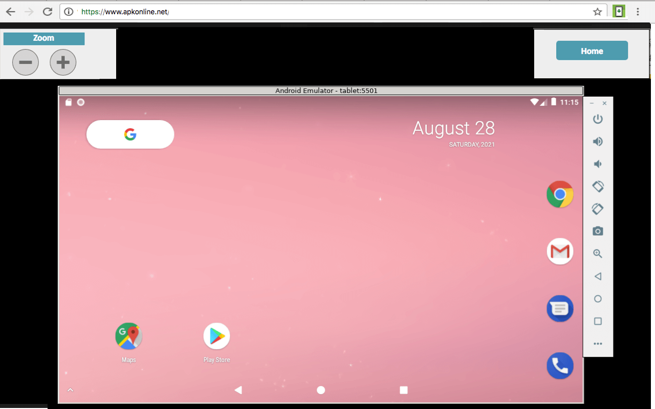 ApkOnline Android Emulator