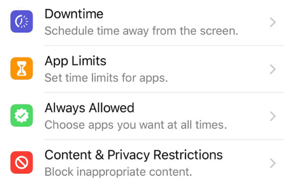 content privacy restrictions ios 12