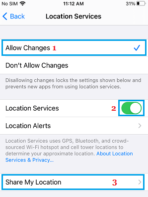 disable location restrictions