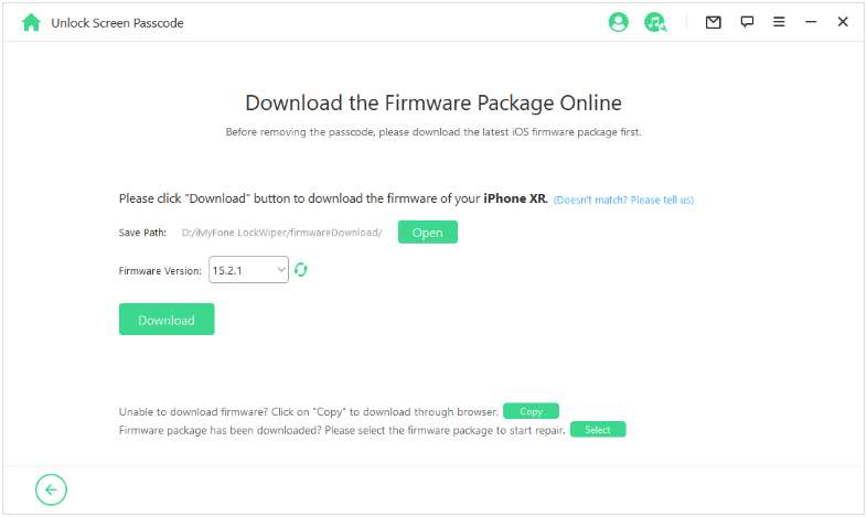 download firmware package