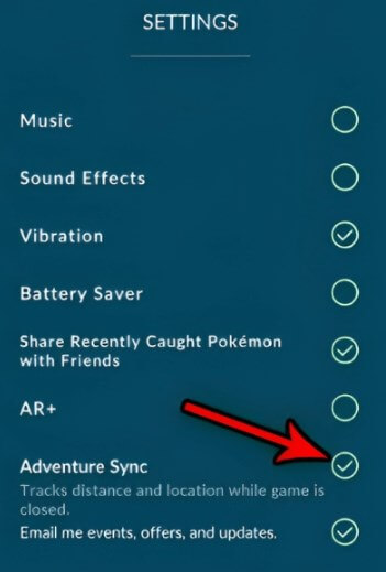 enable Adventure Sync