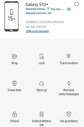 erase data in find my mobile