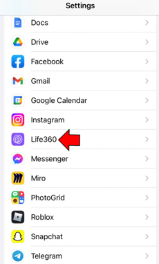 go to life 360 settings