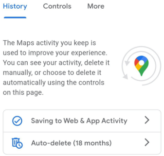 how to auto delete google maps history on android