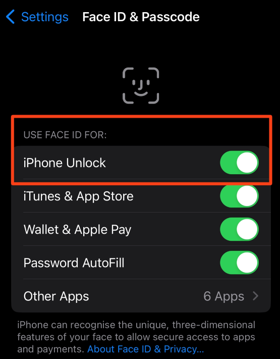 how to set up face id
