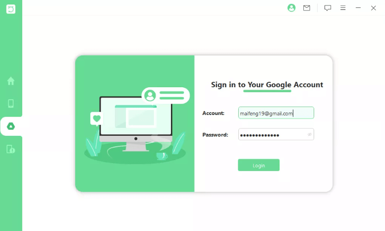 log in google account