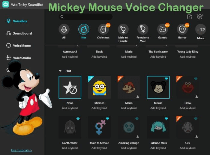 mickey mouse voice changer