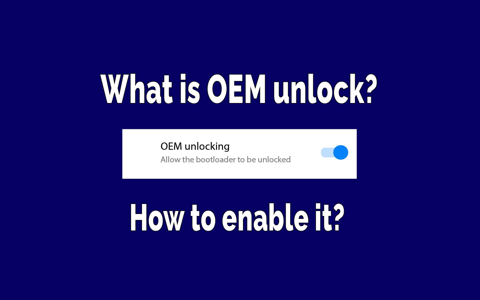 oem unlock