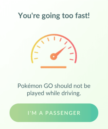 control Speed in Pokemon GO