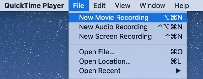 quicktime New Movie Recording