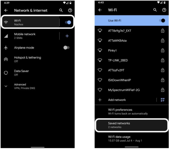 recover wifi password on android from saved networks