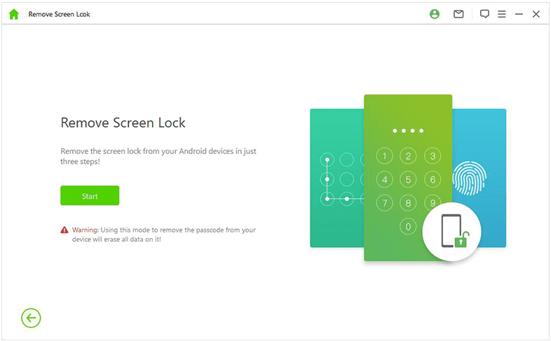 start screen lock removal