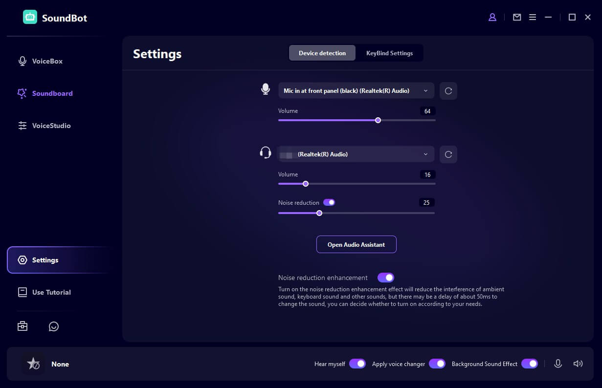 WooTechy SoundBot setting