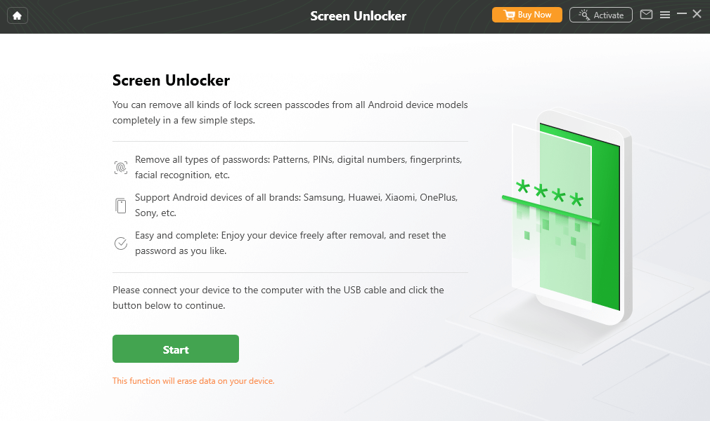 start screen unlocker