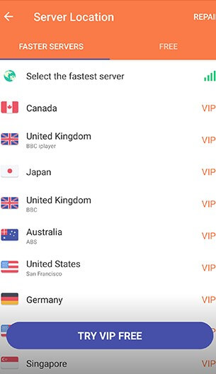 turbo VPN App server