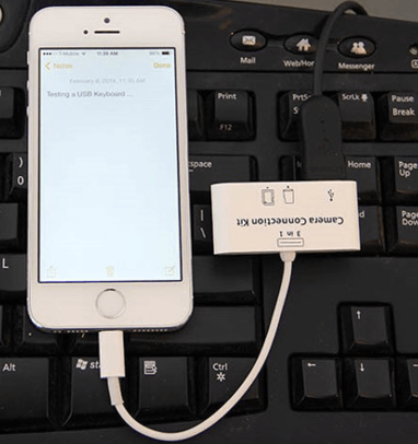 unlock iphone with usb keyboard