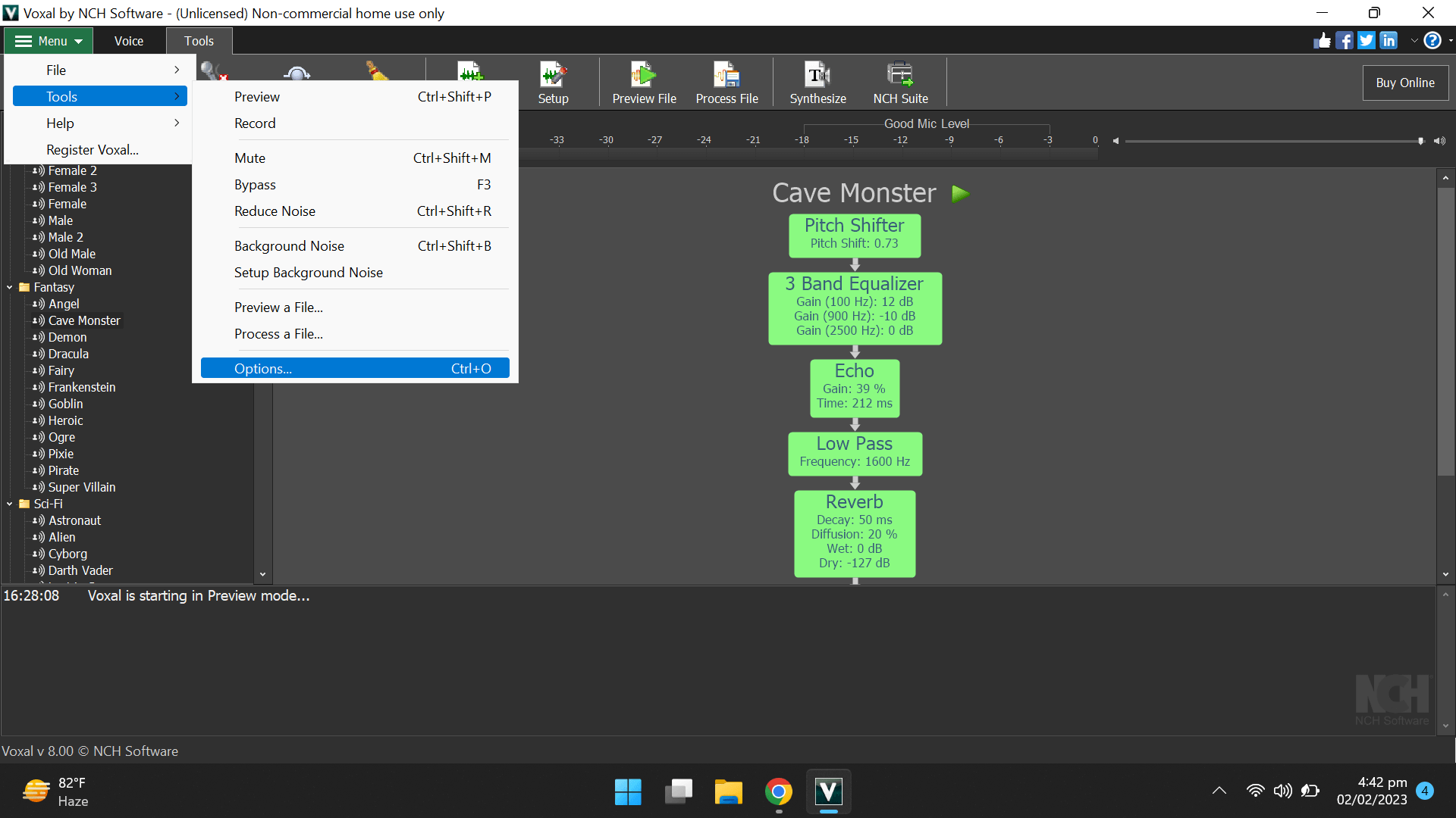 voxal voice changer skype permission