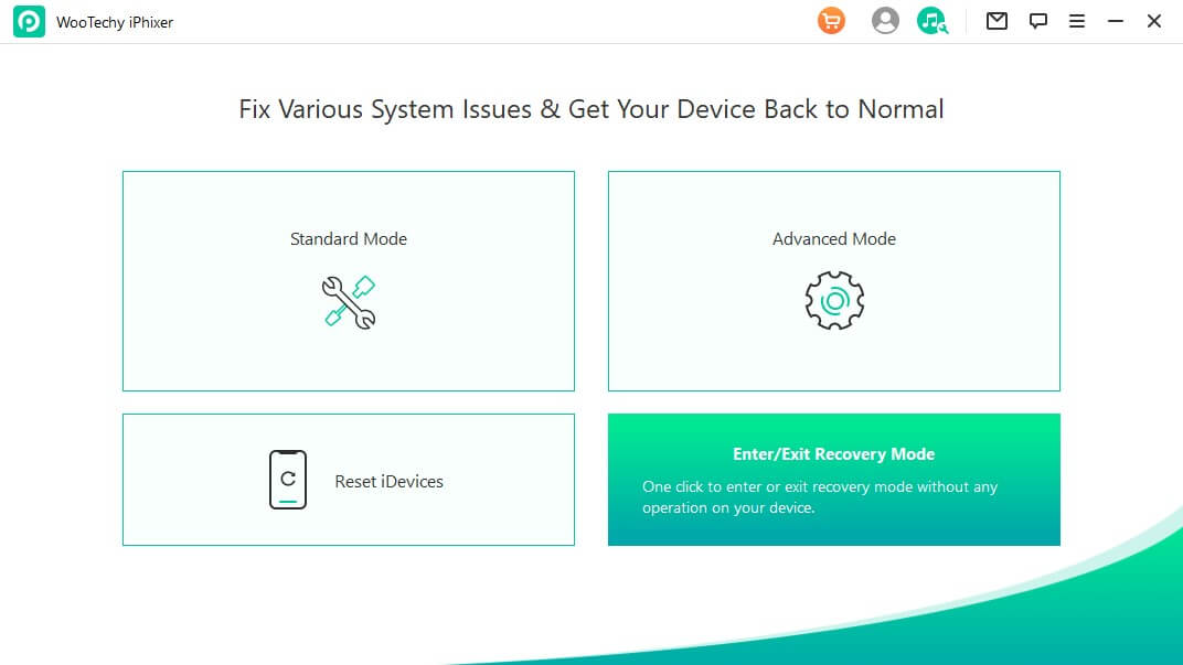 choose exit recovery mode