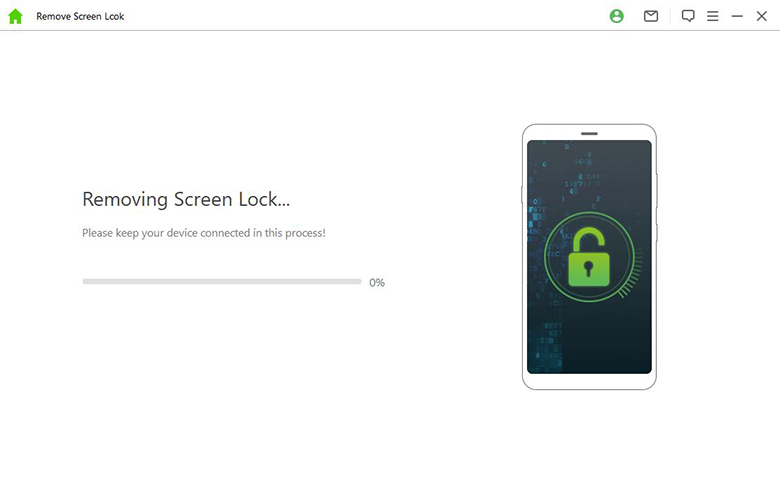 start removing screen lock