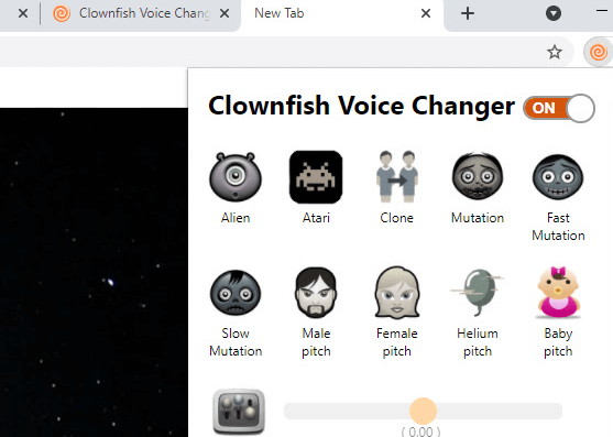 clownfish voice changer extension