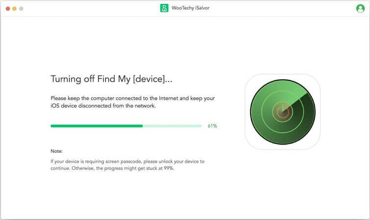turning off find my device