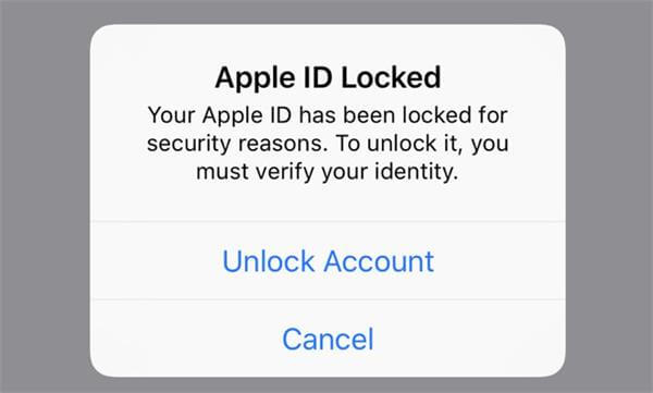 apple id locked for security reasons