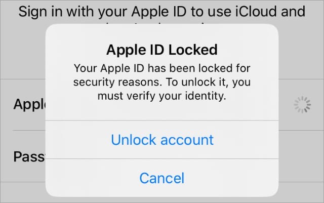 apple id locked
