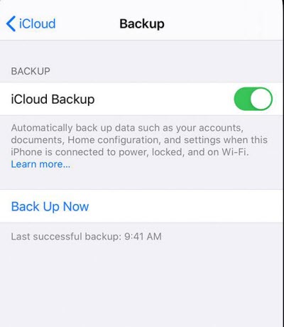 back up your data