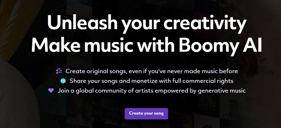 boomy ai mashup maker