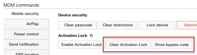 Activation lock bypass code on single device