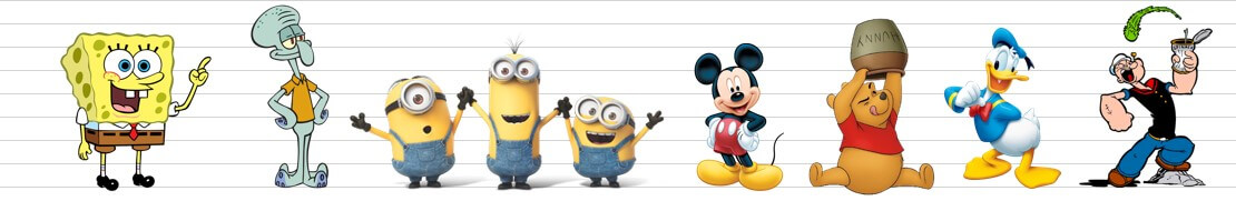 cartoon characters