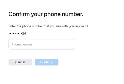 change icloud password with via forgot password