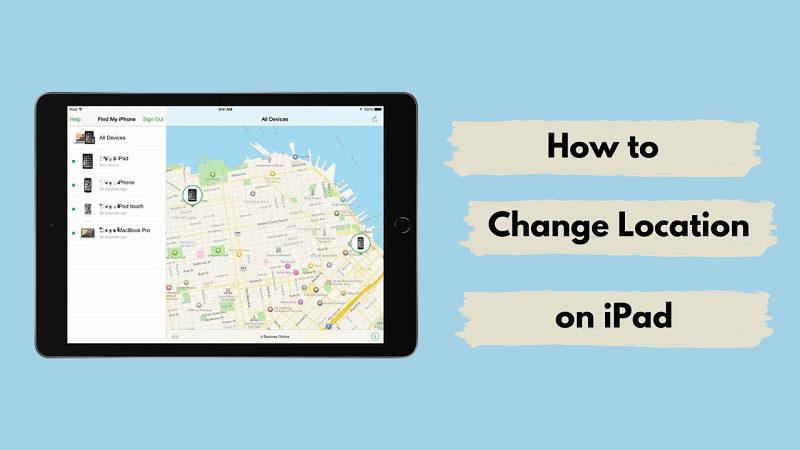 how to change location on ipad