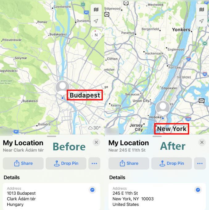 change location on messenger