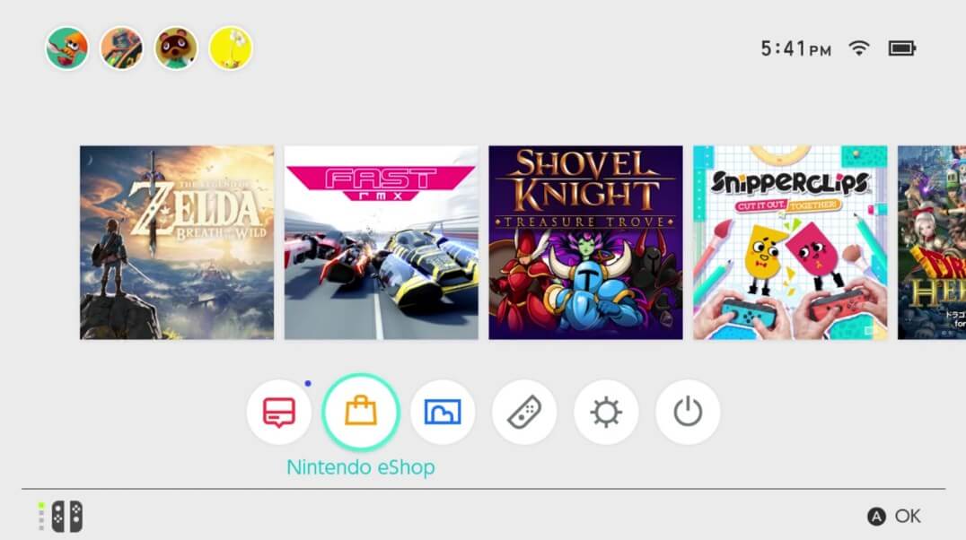 Switching Nintendo eShop Regions step 1