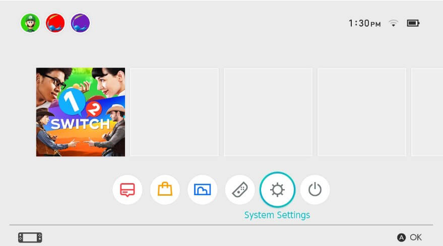 Change Location Nintendo step 1