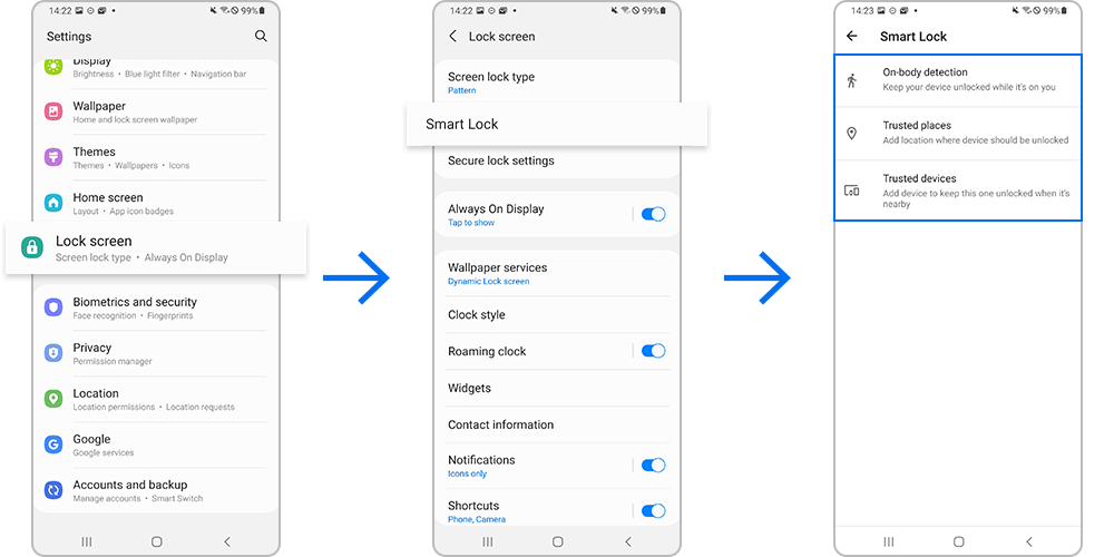 check if there is smart lock