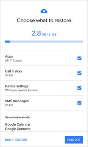 find deleted messages on Google Pixel from Google backup