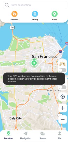 complete location changing