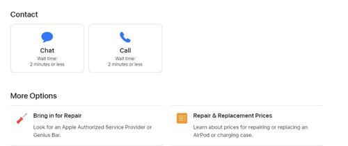 contact apple support