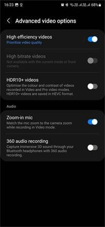adjust video playback settings