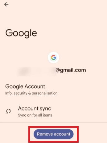 delete google account pixel