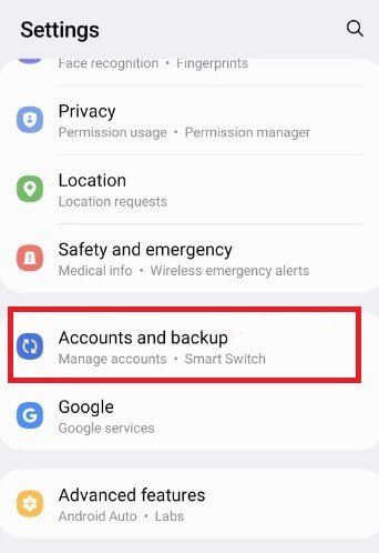 delete google account samsung