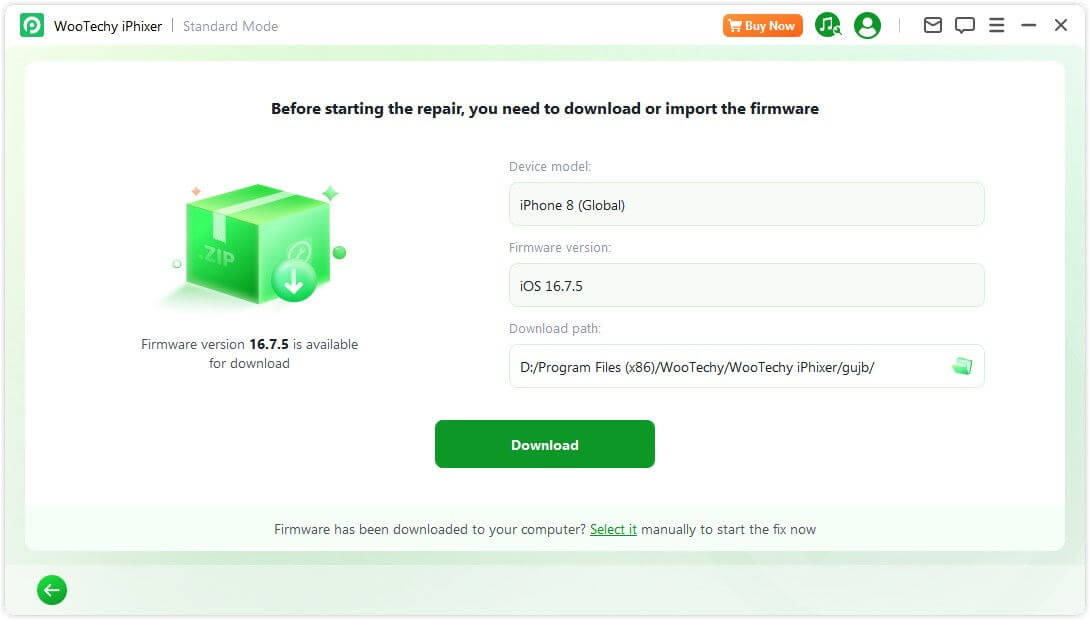 download firware package