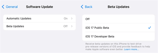 download ios 17 public beta profile 2