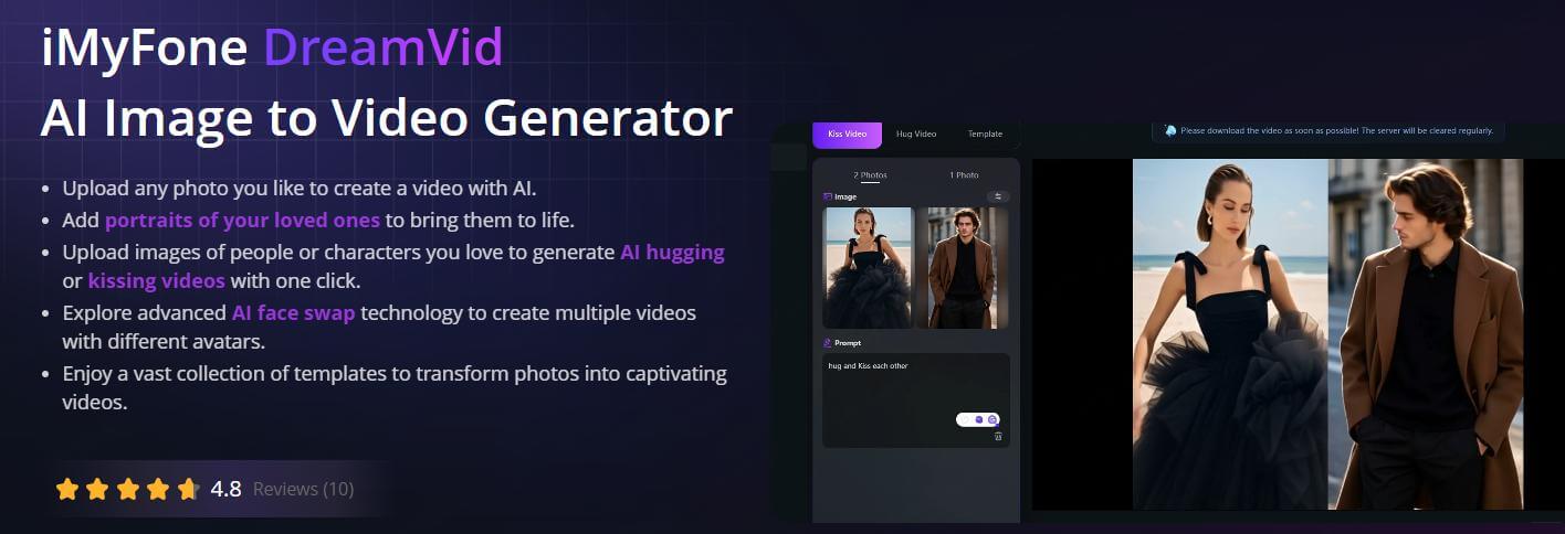 dreamvid ai image to video