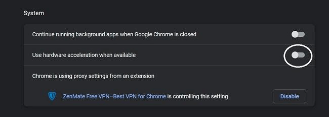 enable hardware acceleration