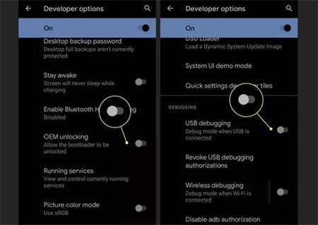 enable oem unlock on android