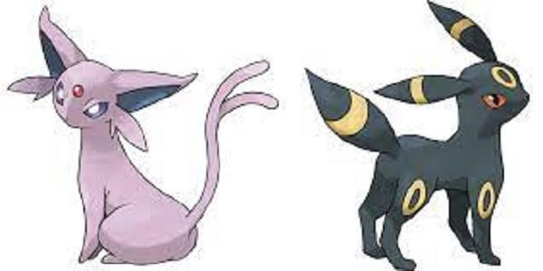 Evolve Eevee into Espeon and Umbreon